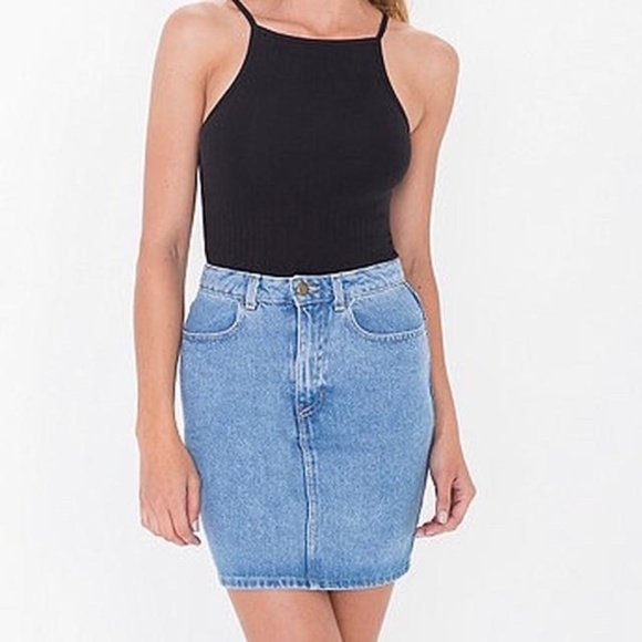 American Apparel Denim Skirt (L) - Picture 1 of 5